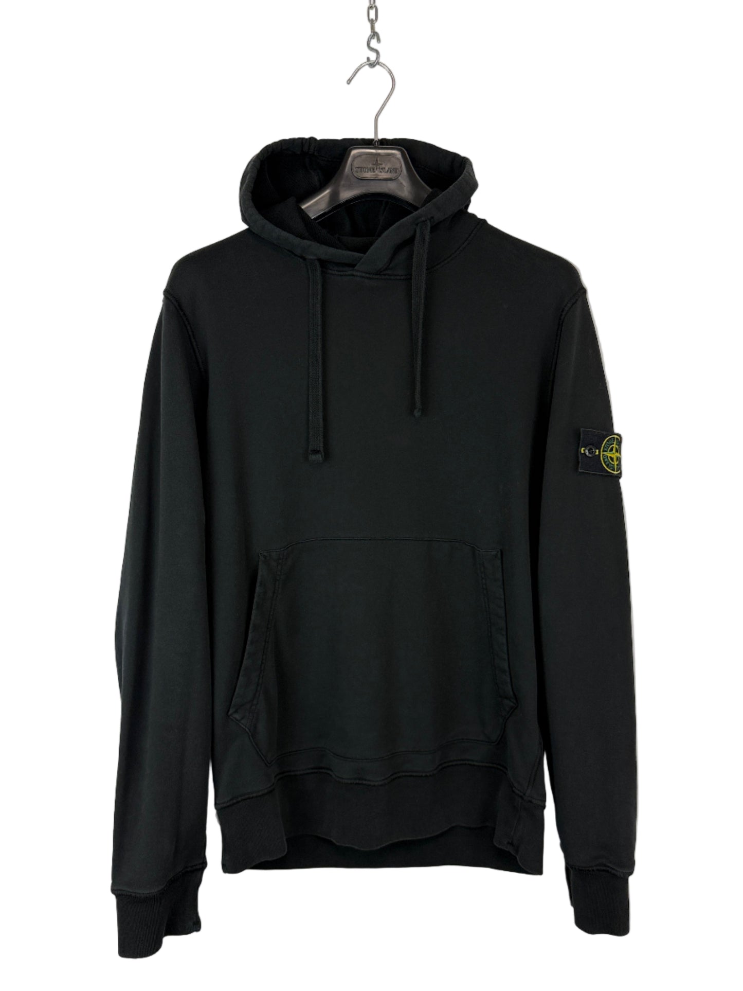 Felpa nera con cappuccio Stone Island - Taglia L