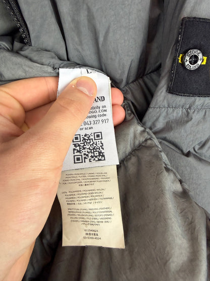 Giacca grigia Garment Dyed Crinkle Reps NY Down Stone Island - Taglia L