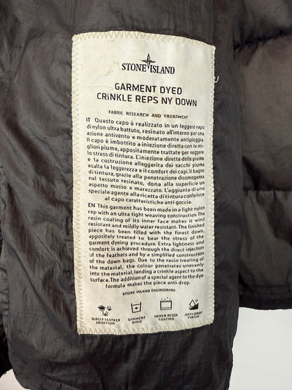 Giacca grigio scuro Garment Dyed Crinkle Reps NY Down Stone Island - Taglia M