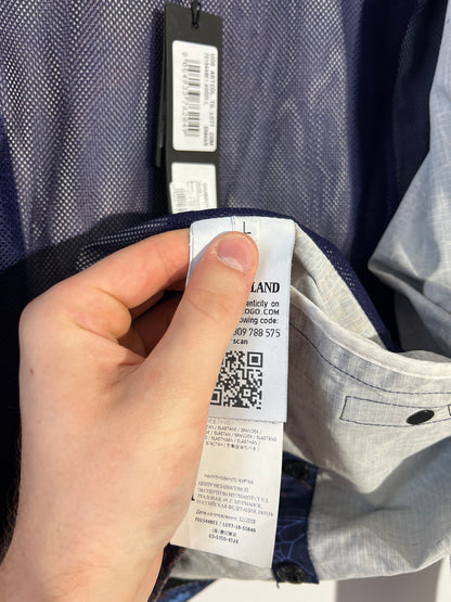 Giacca blu Stone Island Printed Heat Reactive Thermosensitive Fabric (nuova con cartellino) - Taglia L