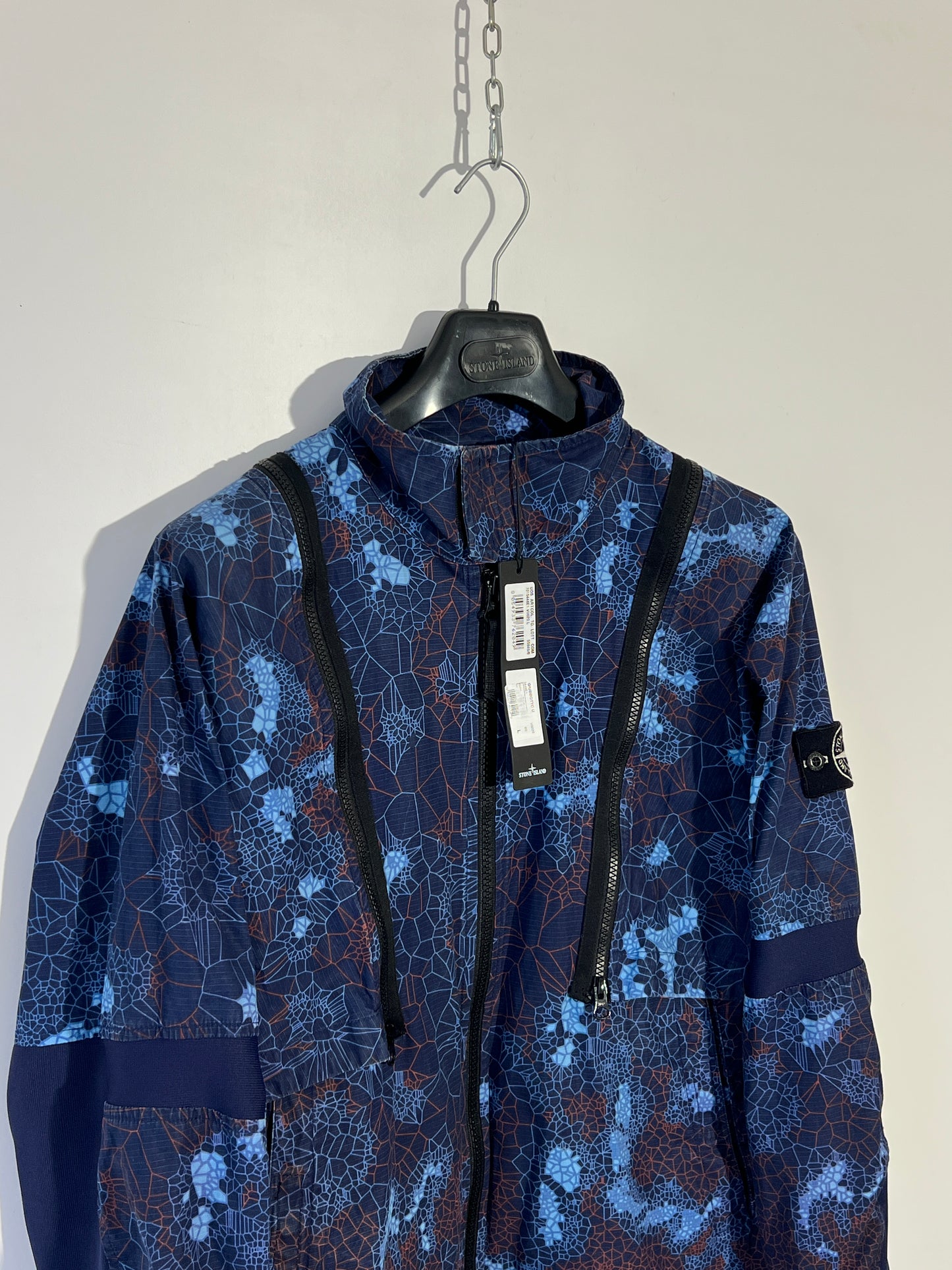 Giacca blu Stone Island Printed Heat Reactive Thermosensitive Fabric (nuova con cartellino) - Taglia L