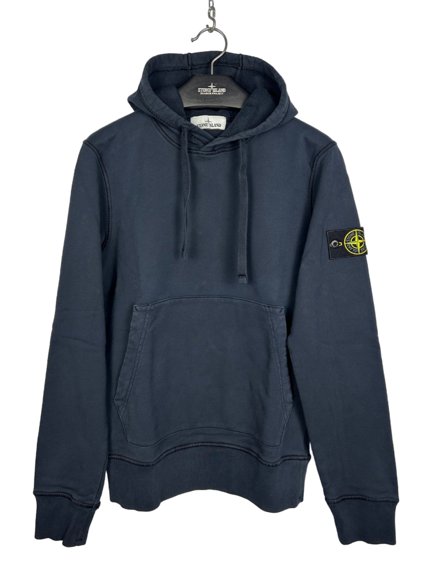 Felpa blu navy con cappuccio Stone Island - Taglia S