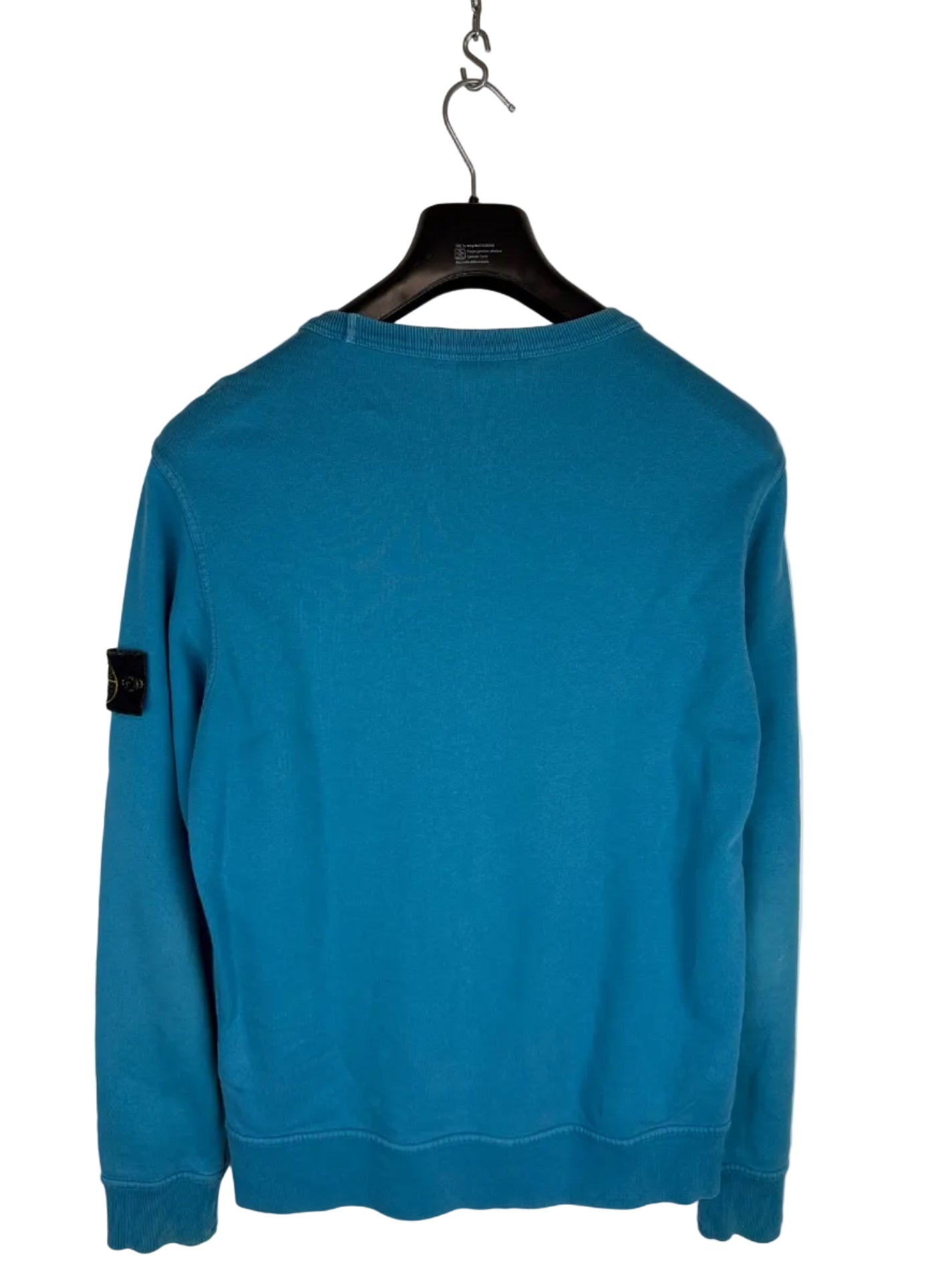 Felpa azzurra blu con taschino sul petto Stone Island - Taglia M