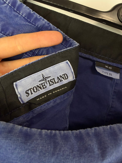 Pantaloncini cargo blu Stone Island - Taglia W40