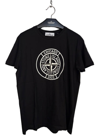 Promotional Black T-Shirt from Chicago Stone Island Shop - Size L