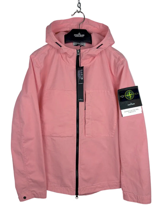 Giacca rosa Supima Cotton Twill Stretch-TC Stone Island (nuova con cartellino) - Taglia L
