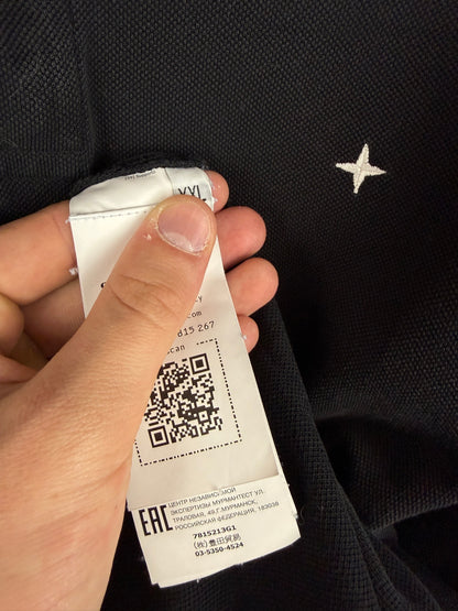 Polo nera Stellina Stone Island - Taglia XXL