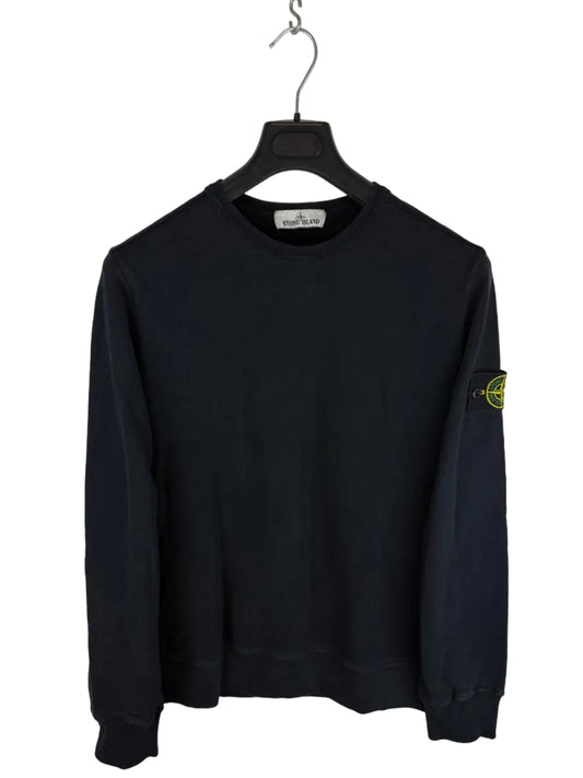 Felpa blu navy foderata Stone Island - Taglia M - foto 1