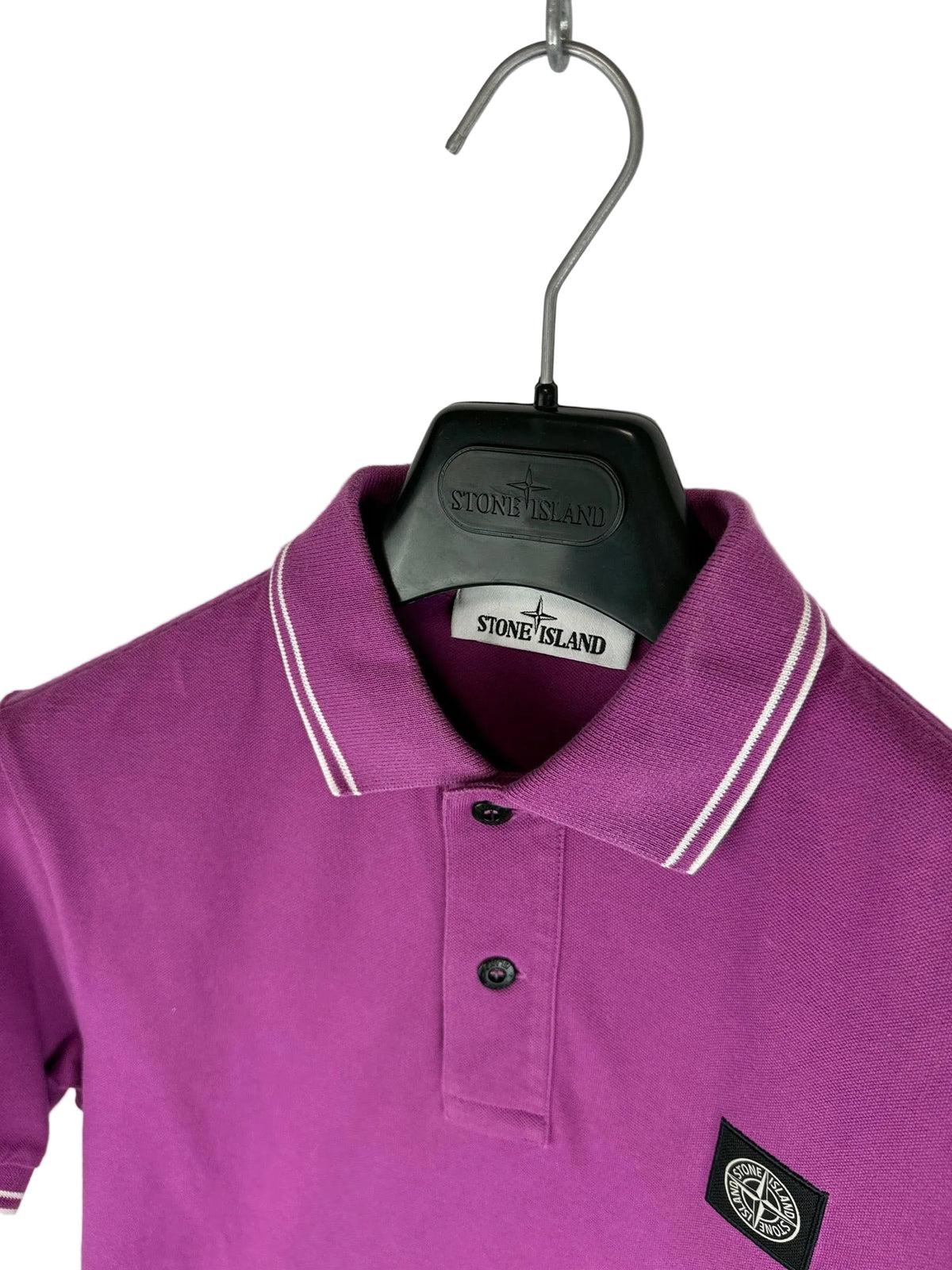 Polo fucsia a maniche corte Stone Island - Taglia S - foto 4
