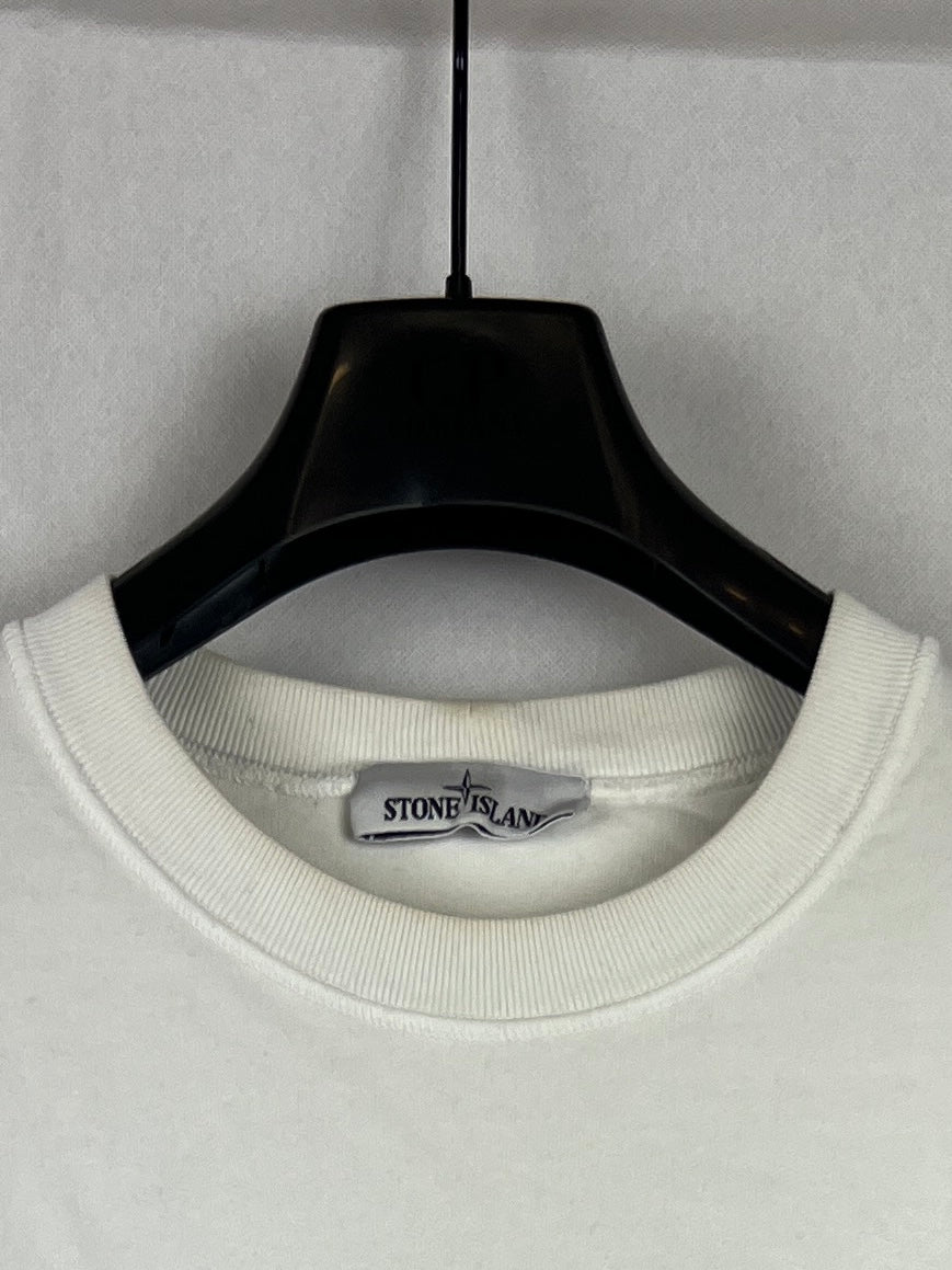 Felpa bianca Stone Island - Taglia XL