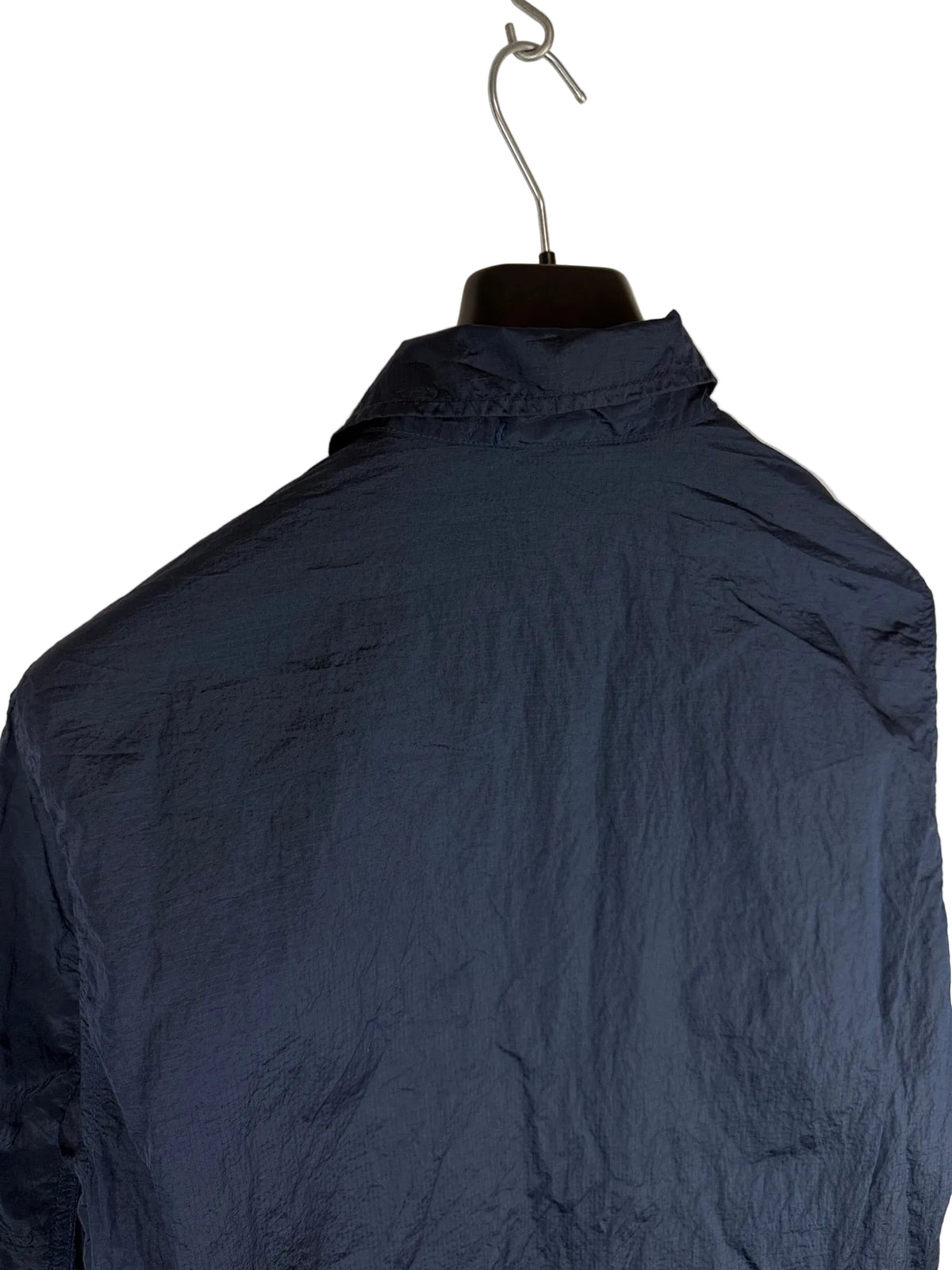 Overshirt ripstop blu in nylon metal con chiusura a zip Stone Island - Taglia M
