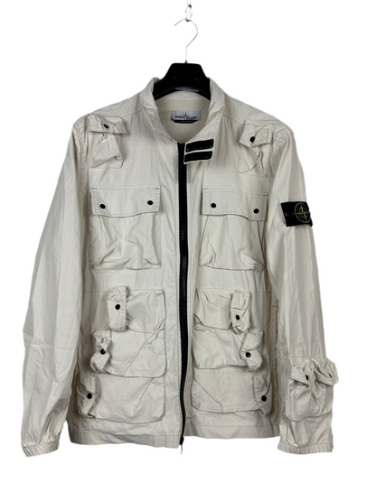 Giacca bianco-panna Canvas Placcato Stone Island - Taglia M