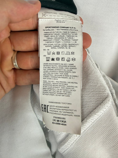 Felpa bianca con tasca frontale Stone Island - Taglia L