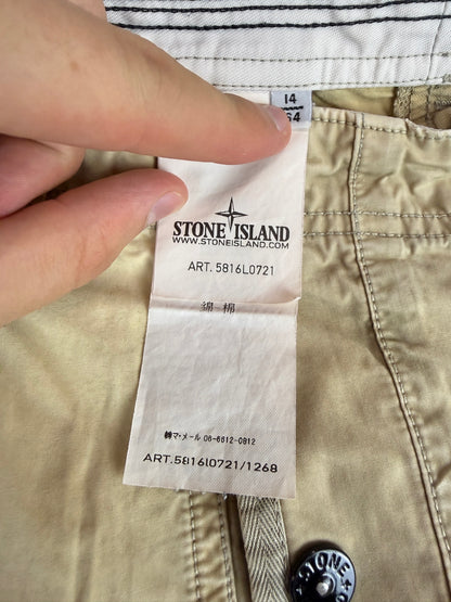 Beige Stone Island Cargo Shorts - Junior Size (14 Years, 170cm)