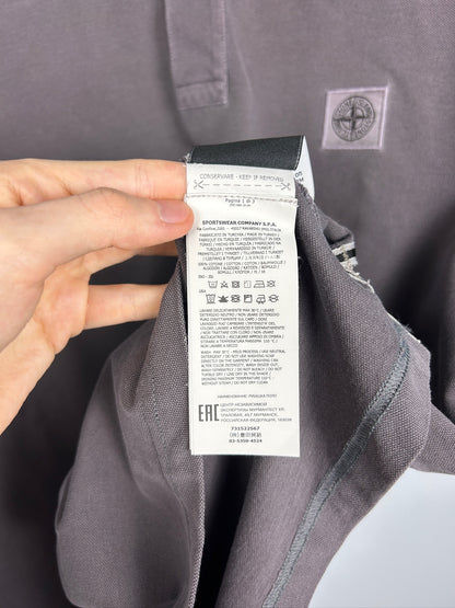 Polo grigio-vinaccio Stone Island - Taglia XXL