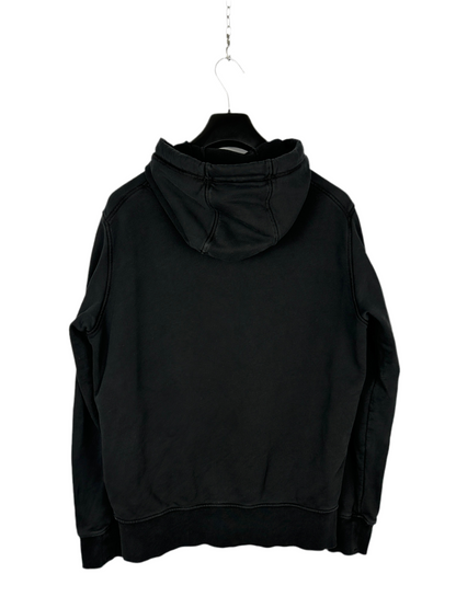 Felpa nera con zip e cappuccio Stone Island - Taglia M
