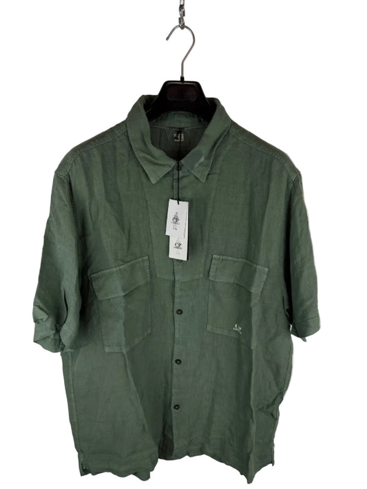 Camicia verde con taschini sul petto C.P. Company (nuova con cartellino) - Taglia 3XL