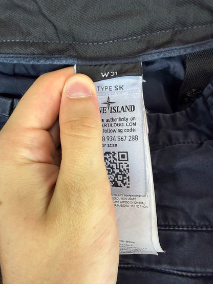 Pantaloni cargo blu Stone Island - Taglia W31