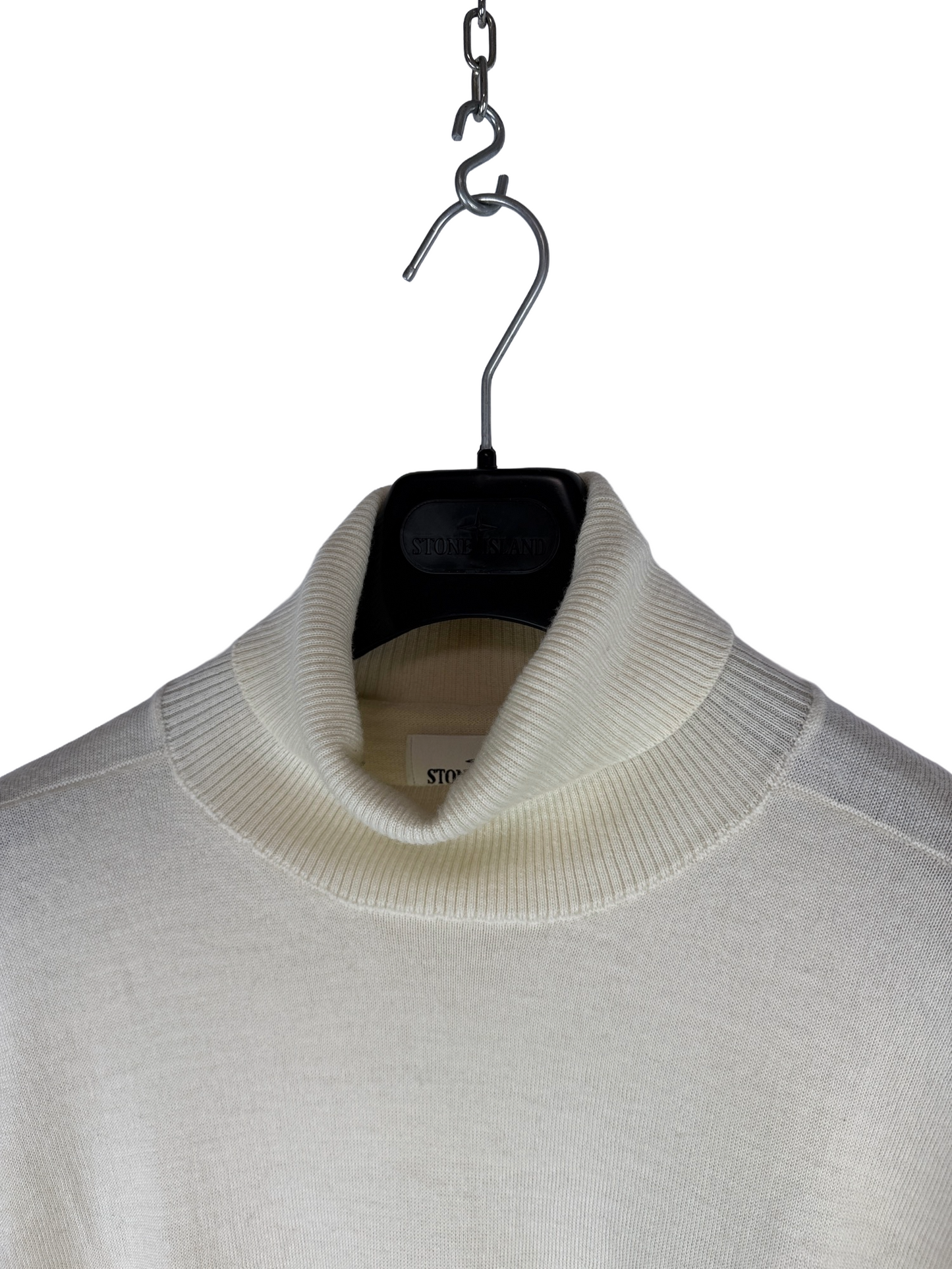 Maglione dolcevita bianco panna Stone Island - Taglia L