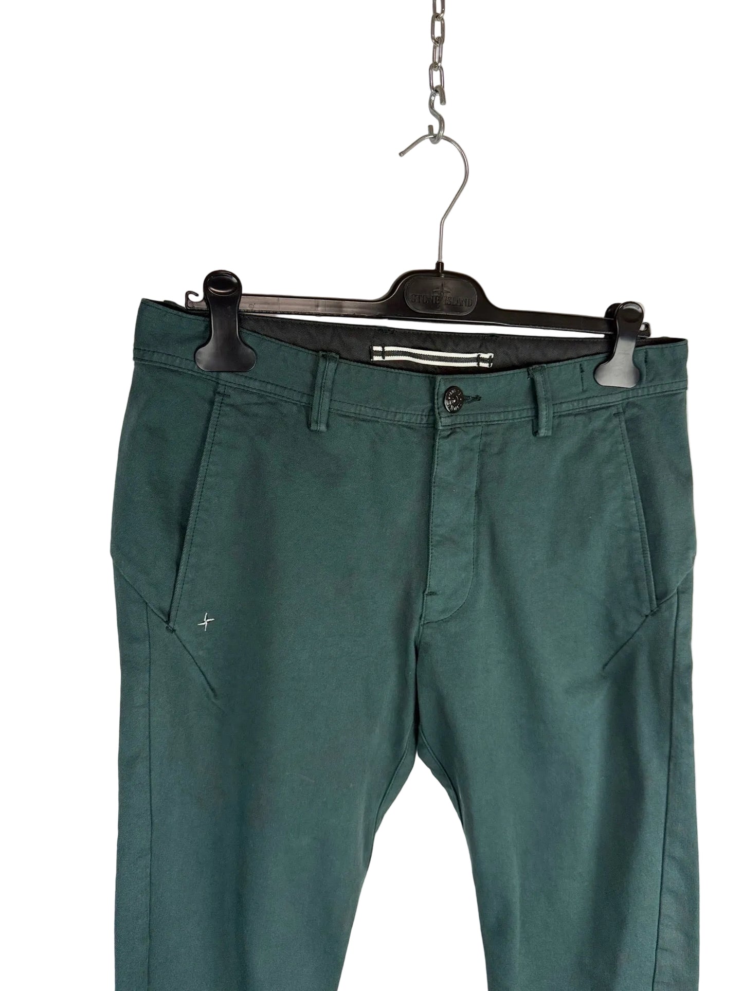 Pantaloni verde petrolio Stellina Stone Island - Taglia W32
