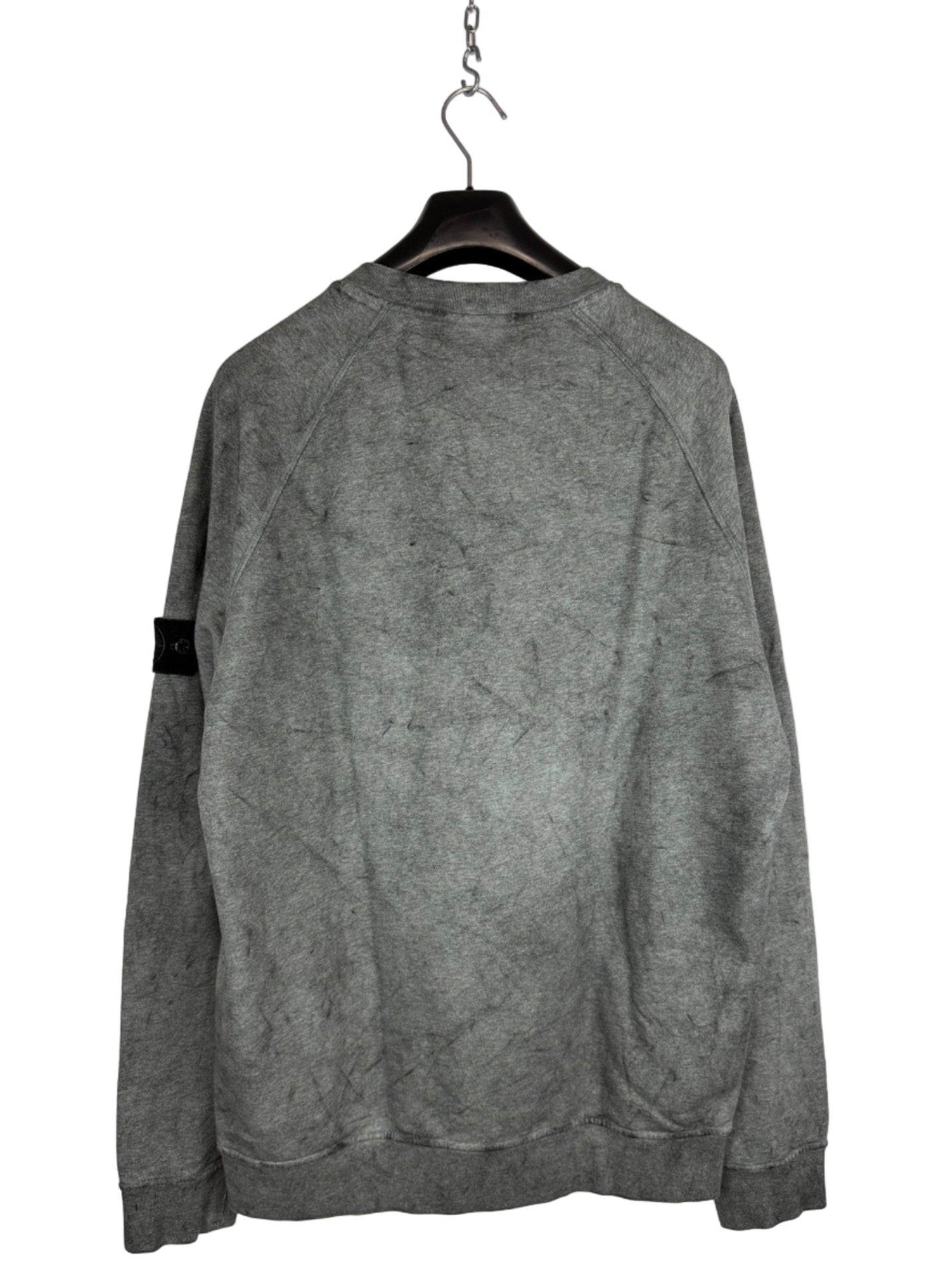 Felpa grigia con trattamento Dust Colour Stone Island - Taglia XL