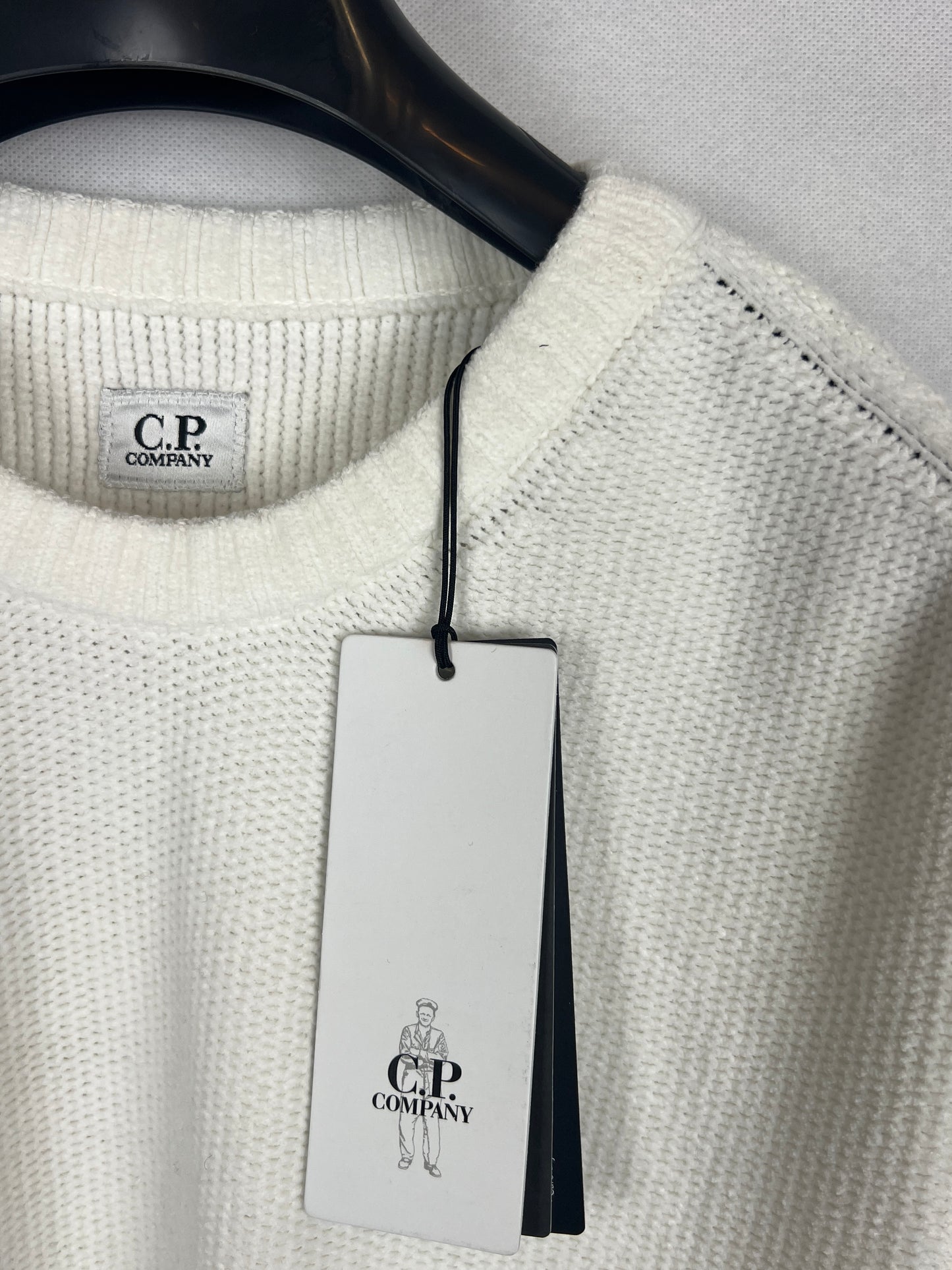 Maglione bianco C.P. Company (nuovo con cartellino) - Taglia L
