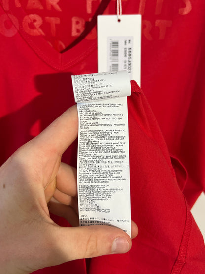 T-shirt rossa Maison Martin Margiela (nuova con cartellino) - Taglia L