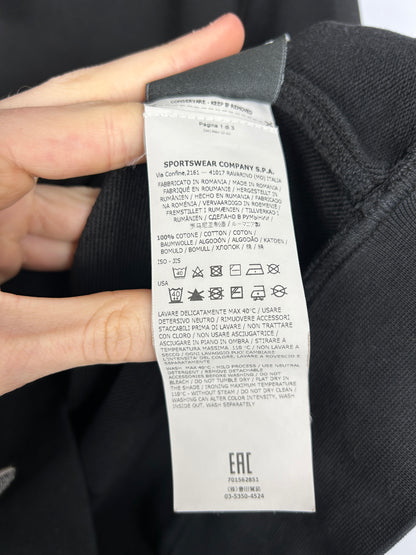 Felpa nera con cappuccio Stone Island - Taglia XL
