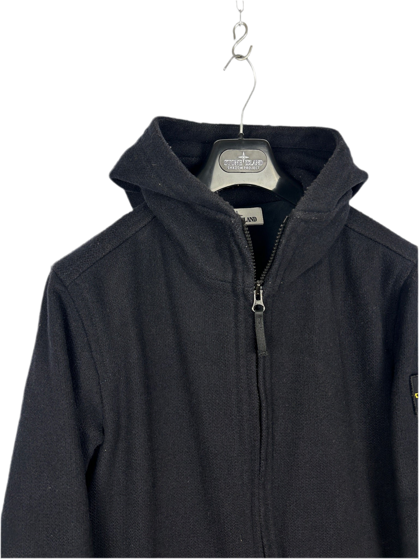 Giacca nera Stone Island "Panno Speciale" - Taglia M