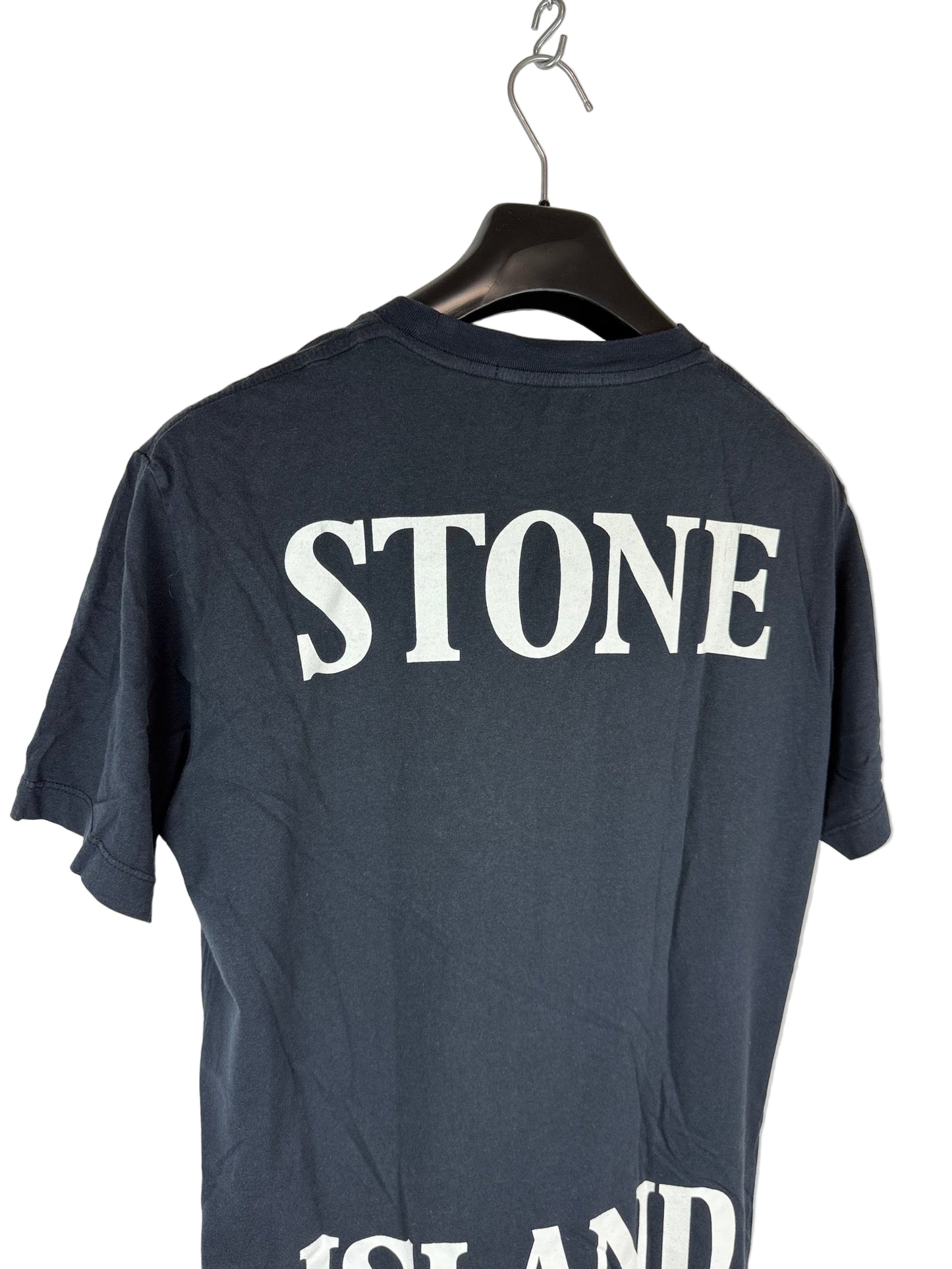 T-shirt blu navy con stampa Stone Island - Taglia M