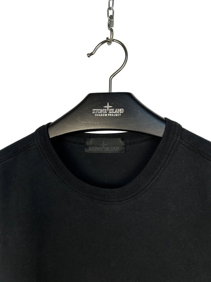 Felpa nera Ghost con taschino Stone Island - Taglia L