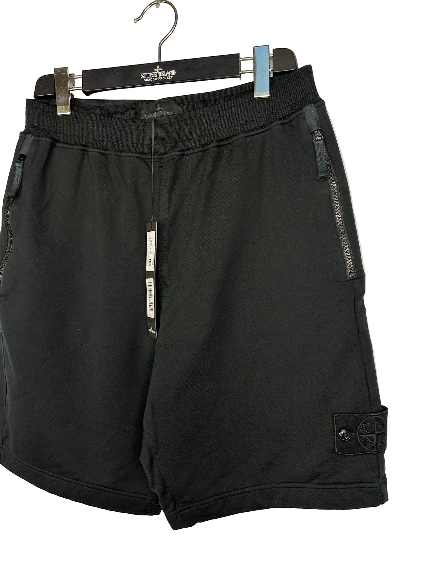 Pantaloncini di tuta Ghost neri Stone Island (nuovi con cartellino) - Taglia M