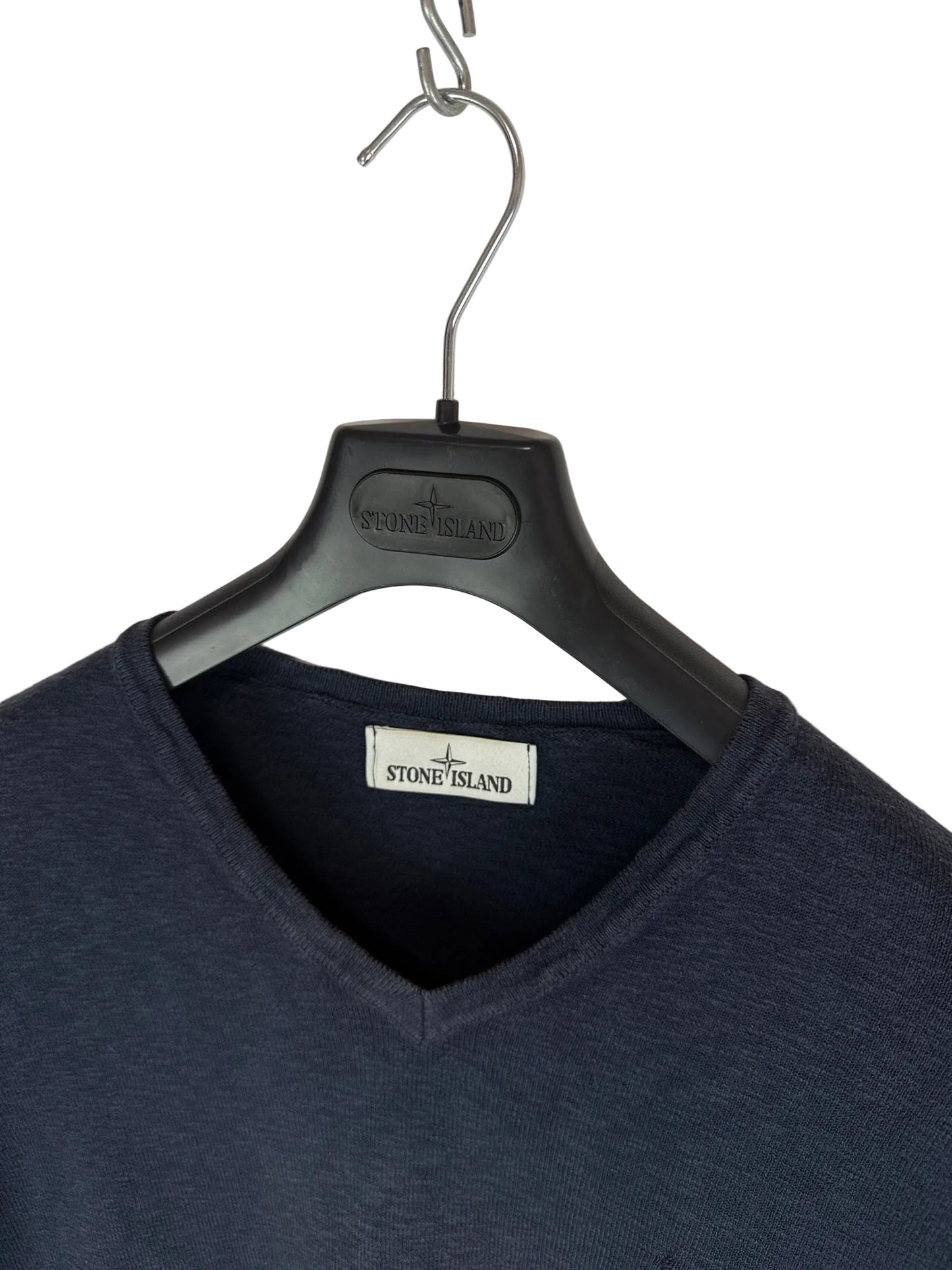 Maglione blu con scollo a V Stone Island - Taglia XL