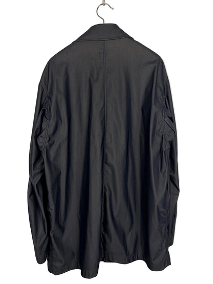 Giacca Vintage nera con chiusura a zip e bottoni Stone Island - Taglia XL