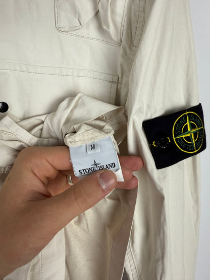 Giacca bianco-panna Canvas Placcato Stone Island - Taglia M