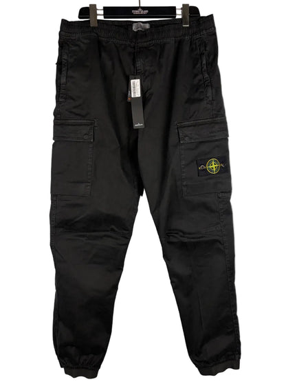Pantaloni cargo neri Stone Island (nuovi con cartellino) - Taglia W36