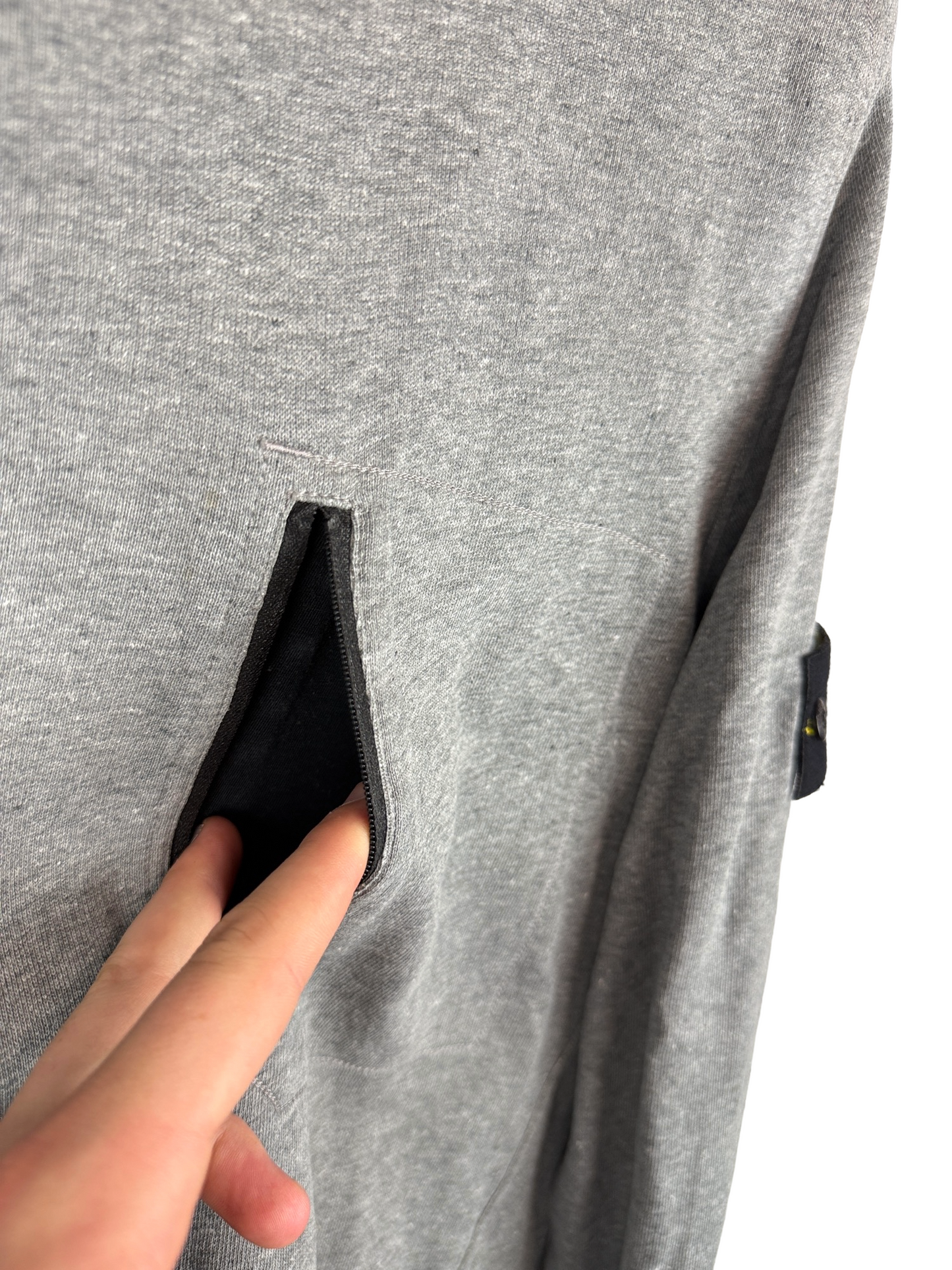 Felpa grigia con taschino sul petto Stone Island - Taglia L