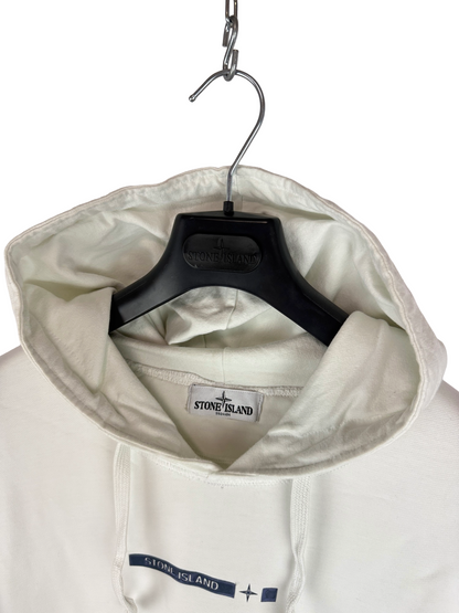 Felpa bianca con cappuccio Stone Island - Taglia M