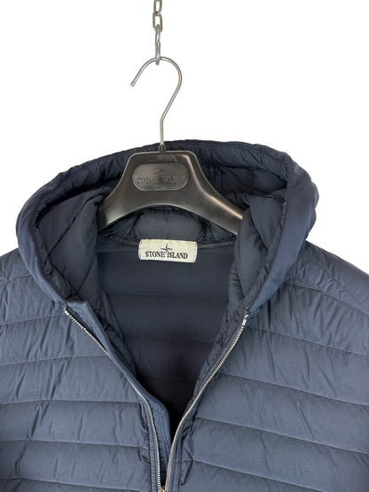 Giacca blu Loom Woven Down Chambers Stretch Nylon-TC Stone Island - Taglia M