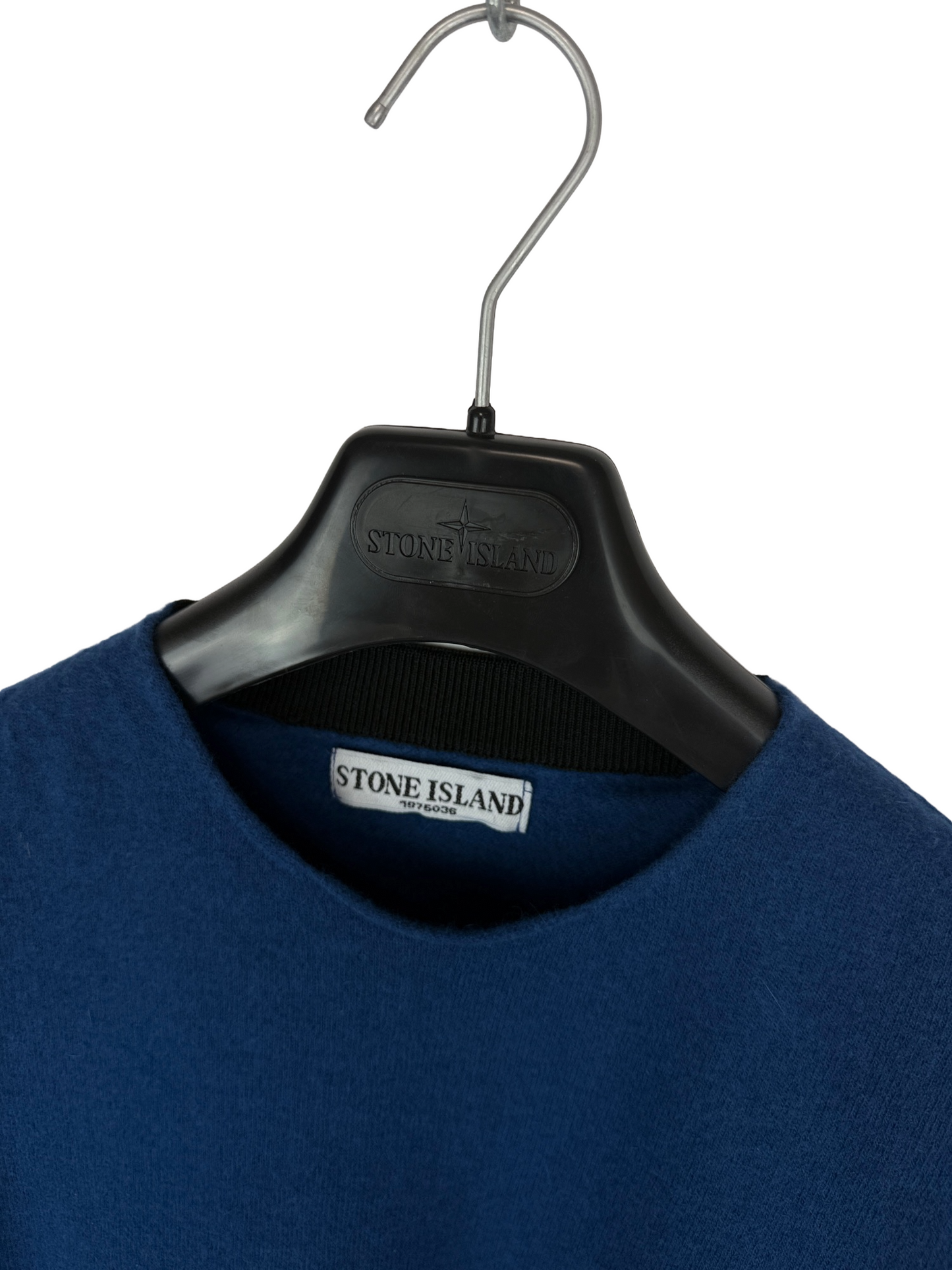 Maglione blu con Mesh Badge Stone Island - Taglia S