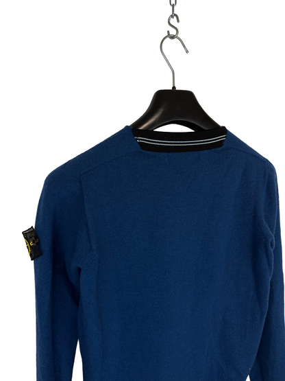Maglione blu con Mesh Badge Stone Island - Taglia S