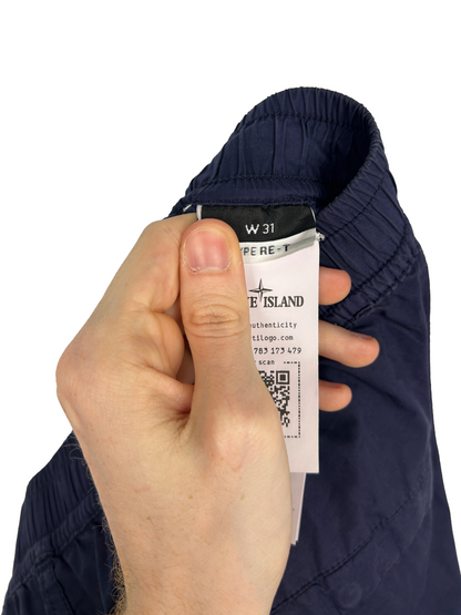 Convertible blue Stone Island cargo pants – Size W31