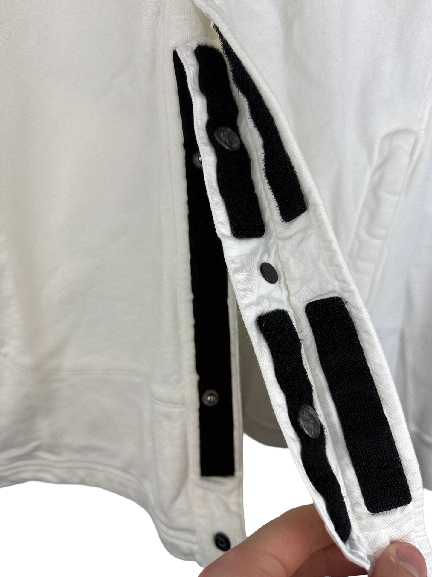 Felpa bianca con bottoni e cappuccio Stone Island Shadow Project - Taglia XL