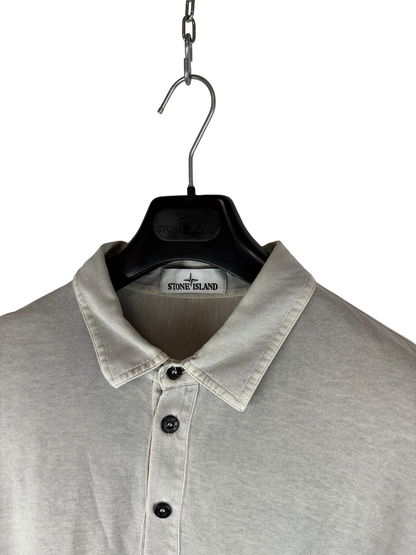 Polo grigia a maniche lunghe Stone Island - Taglia XXL