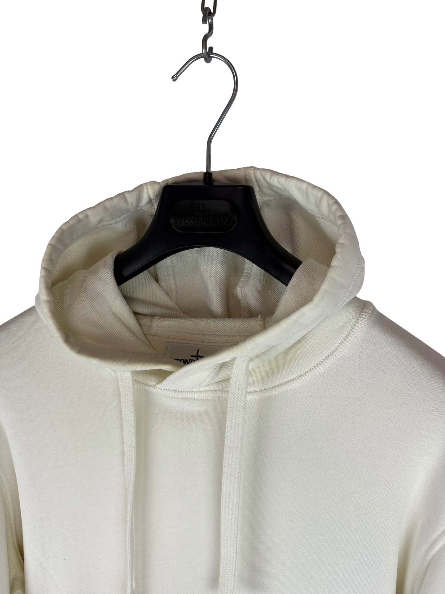 Felpa bianca con cappuccio Stone Island - Taglia M
