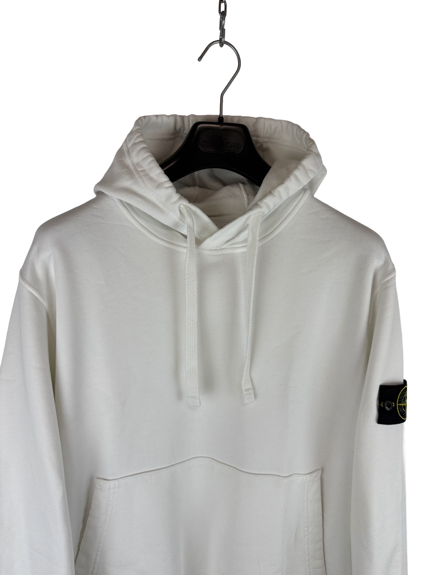 Felpa bianca con cappuccio Stone Island - Taglia XL