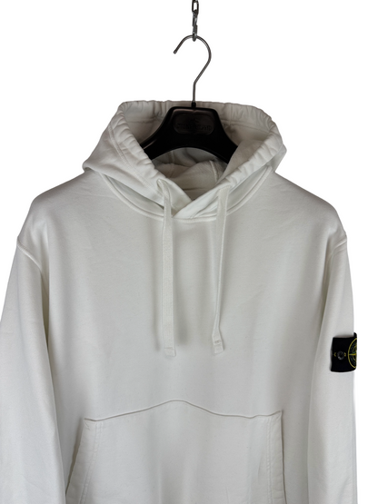 Felpa bianca con cappuccio Stone Island - Taglia XL