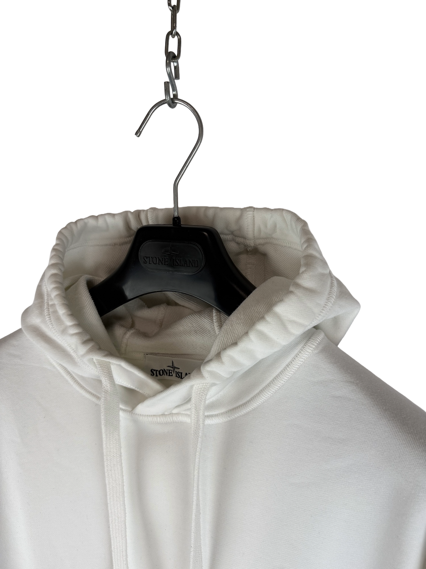Felpa bianca con cappuccio Stone Island - Taglia XL