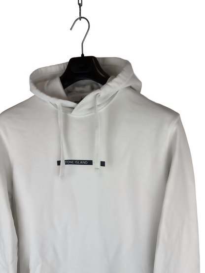 Felpa bianca con cappuccio Stone Island - Taglia L
