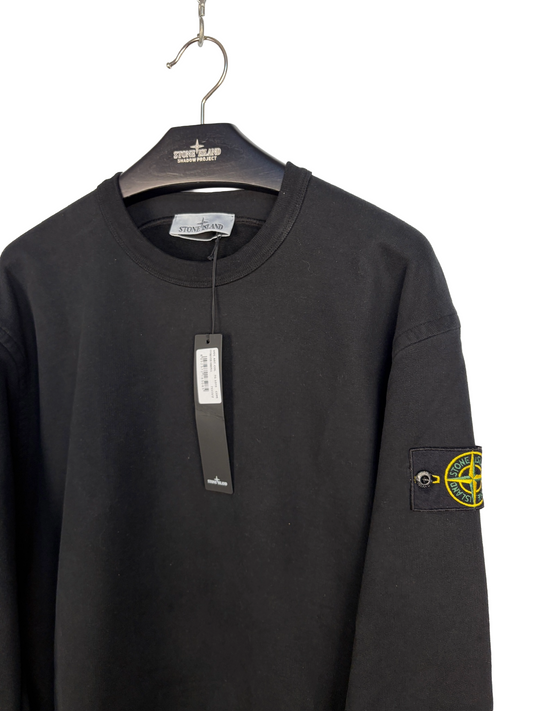 Felpa nera Stone Island (nuova con cartellino) - Taglia L